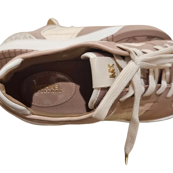 NWT Michael Kors - Pink and Gold Sneakers - Size 9.5 - Picture 7 of 9
